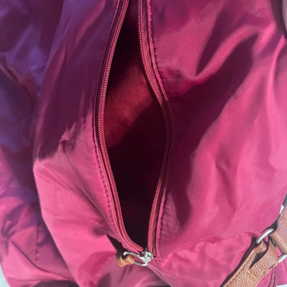 Sondra Roberts Pink Baby Bag with Brown Straps - Picture 3 of 7